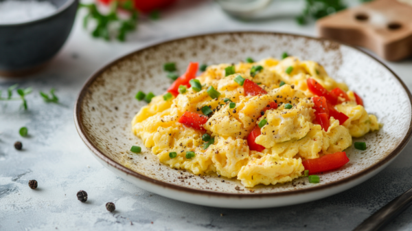 Rührei mit Paprika und Lauch – Bild 2