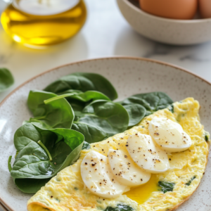Spinat-Mozzarella-Omelett